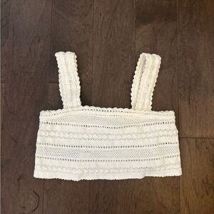 aerie cute crochet tank top cropped